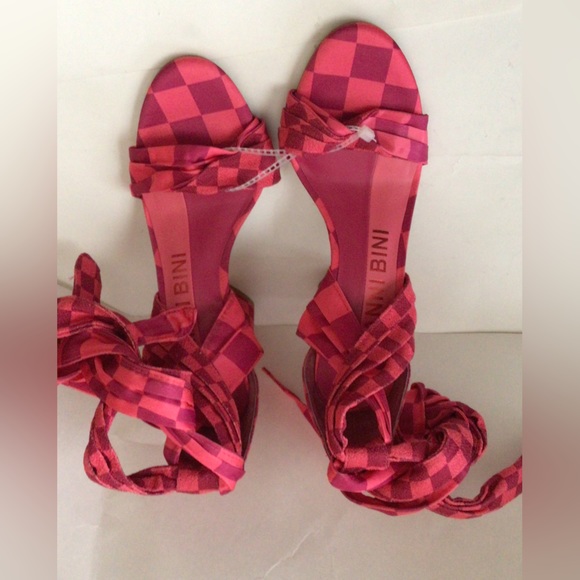 SALE OFR🆕GIANNI BINI ASTRAAHH CHECKERED WRAP  BLOCK HEEL (Sz 6& 6.5) - Picture 5 of 15
